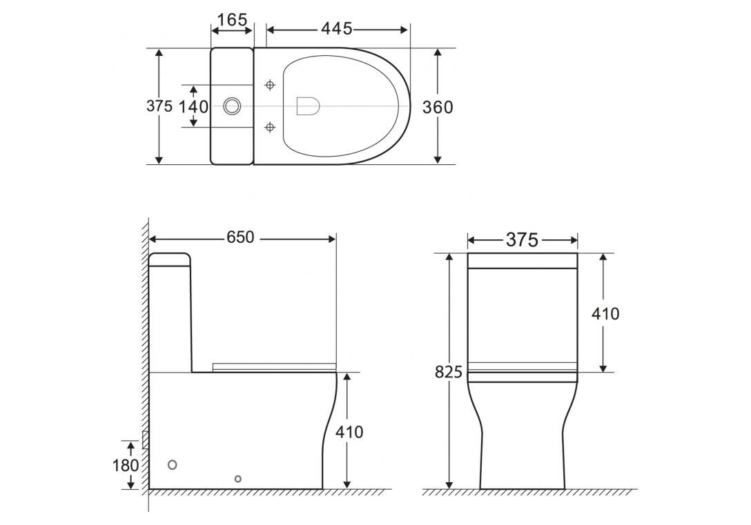 Приобрести унитаз-компакт безободковый belbagno ancona bb1224cpr-p