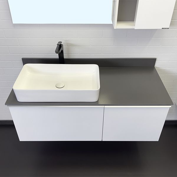 Приобрести сomforty тумба со столешницей и раковиной милан-120 белая с раковиной 78189