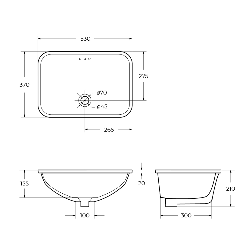 Приобрести belbagno накладная раковина 53х37 см, белый bb1006