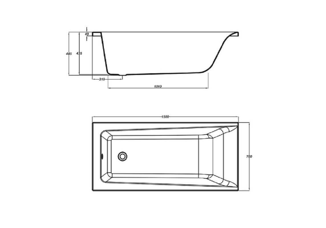 Приобрести акриловая ванна cersanit lorena 150x70 см