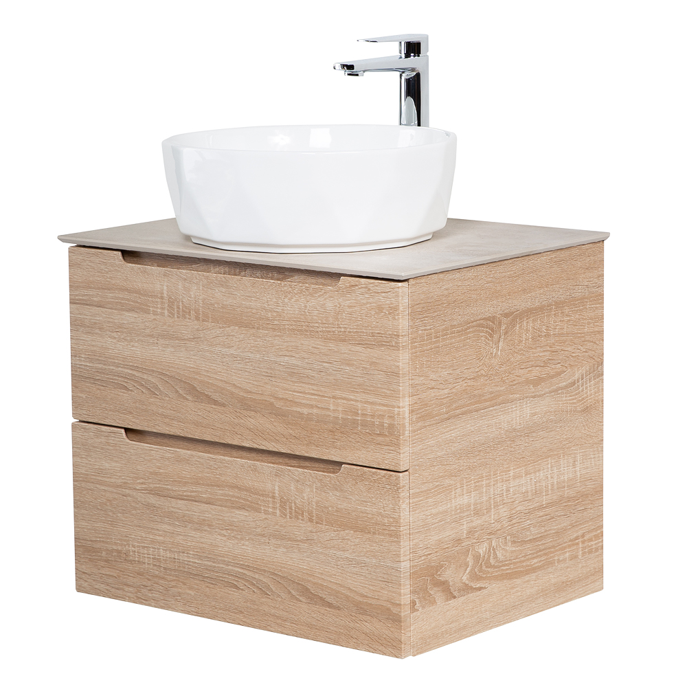 Приобрести belbagno тумба со столешницей etna 60 см, подвесная rovere bianco