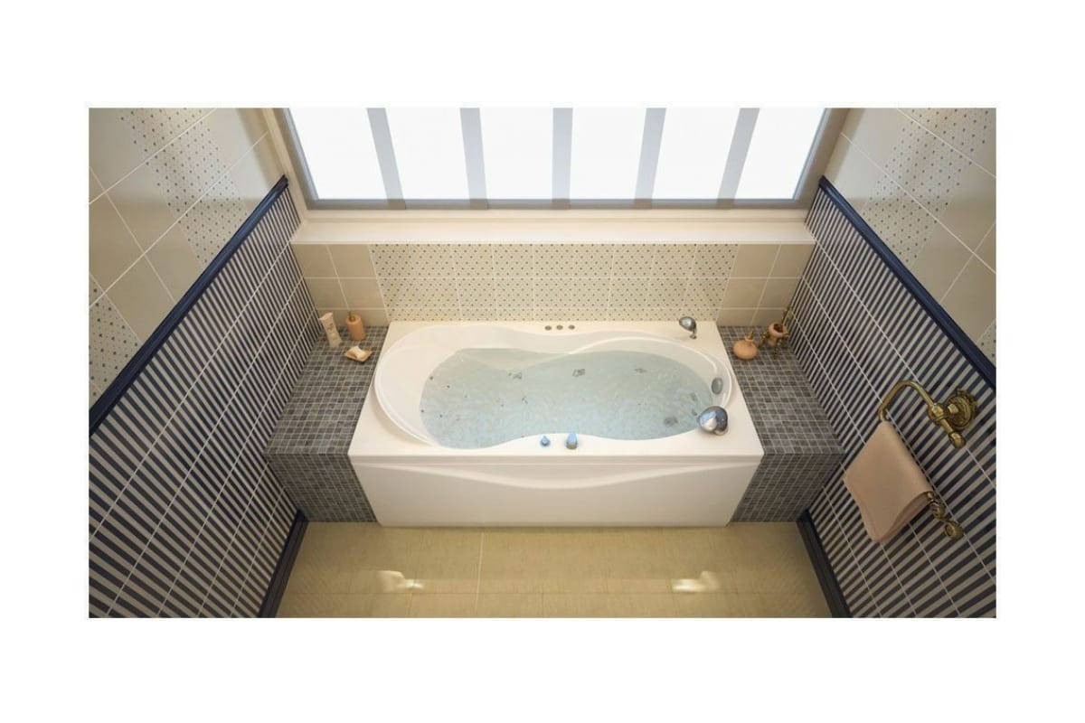 Приобрести aquanet акриловая ванна grenada 180x90 см, белая