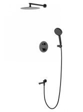 Душевая система с термостатом встраиваемая WONZON & WOGHAND STICK, Черный матовый (WW-88929010-MB)