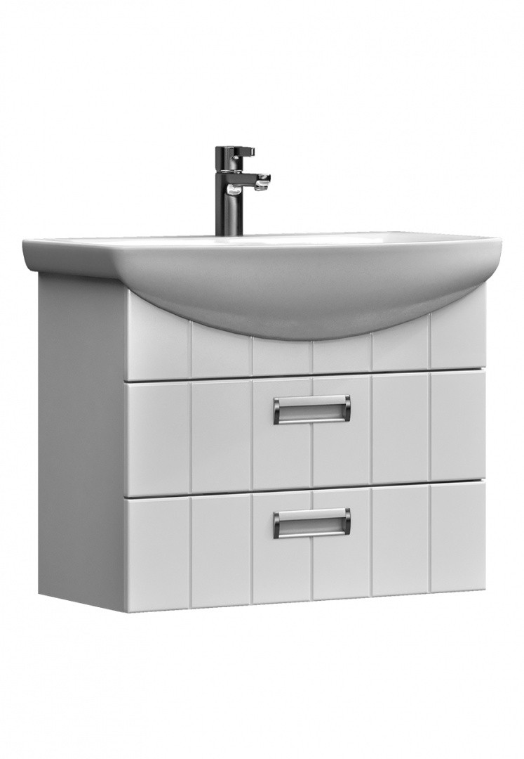 Приобрести vigo тумба с раковиной diana 70см, 2 ящика, подвесная, белая tp.dia.bal.70.2y