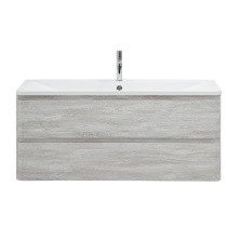 BelBagno Тумба с раковиной ALBANO 120 см, подвесная Rovere Vintage Bianco, белая раковина