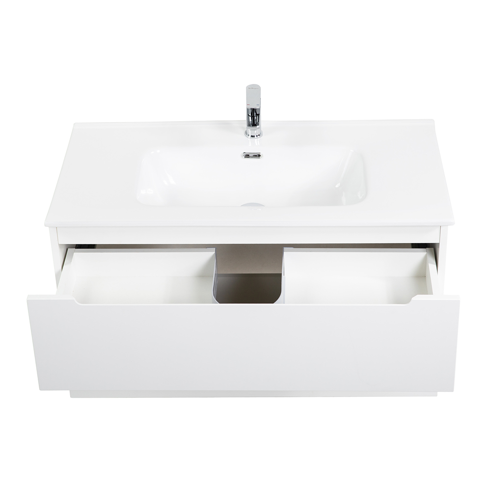 Приобрести belbagno тумба с раковиной etna 100 см, подвесная bianco opaco, белая раковина