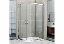 Ограждение душевое Bas Infinity R-120-C-CH 120х80 см