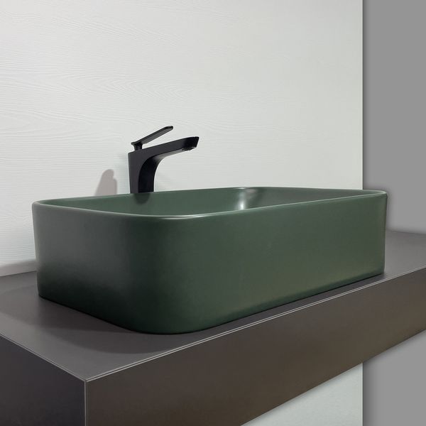 Приобрести comforty раковина 78575mdg-60 60х41 см, темно-зеленая матовая