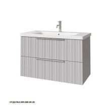 Caprigo Тумба с раковиной RAIN 90 см, серая, эмаль