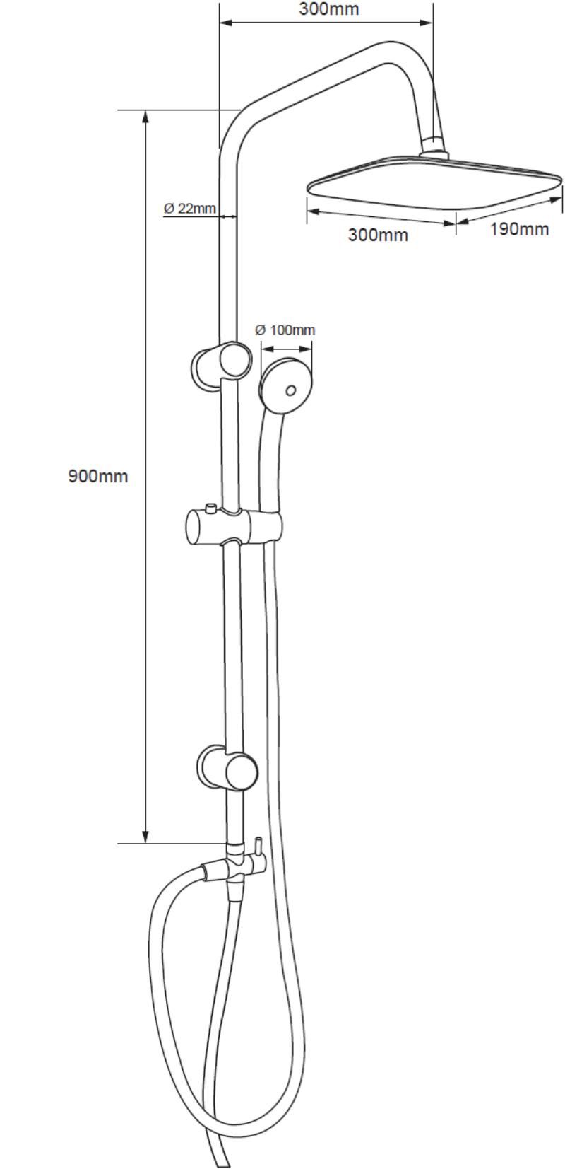 Приобрести aquanet душевая стойка passion rc 90 см, хром af300-70-rc-с