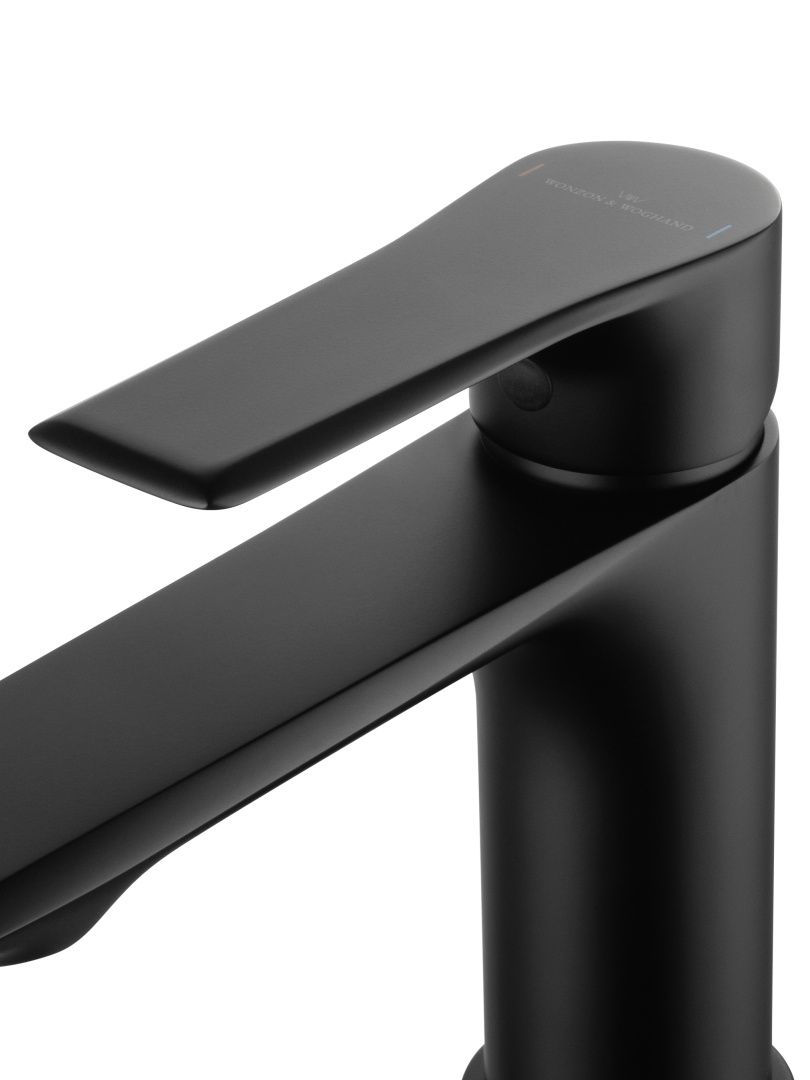 Приобрести смеситель для раковины wonzon & woghand brilliant, черный матовый (ww-88018079-mb)