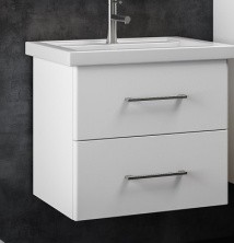 Opadiris Тумба подвесная с раковиной Арабеско 60 см, белая