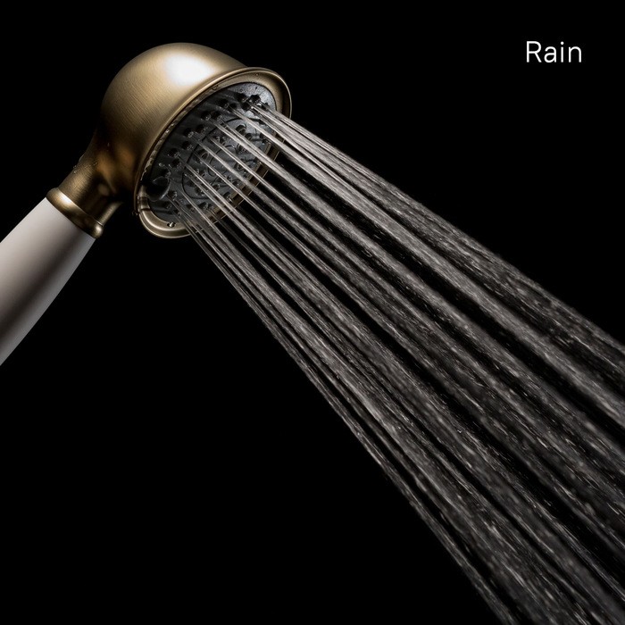 Приобрести iddis душевая лейка oldie 3f, 245мм, трехрежимная, бронза\белый old3f01i18