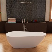 Frank Акриловая ванна F6122 White,170х75 см, отдельностоящая