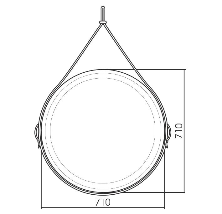 Приобрести azario зеркало капитан 71х71 см, черное, с подсветкой, сенсорный выключатель led-00002390