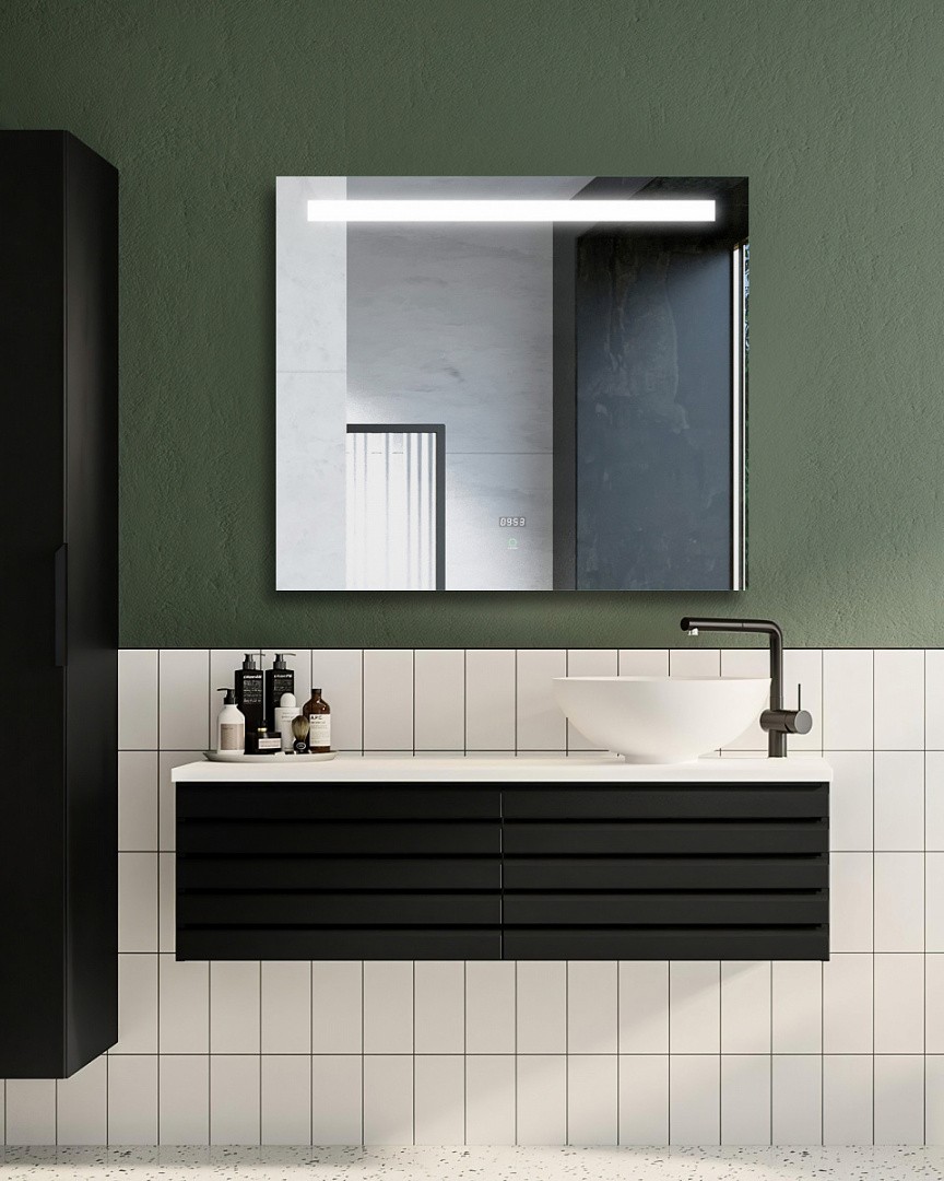 Приобрести azario зеркало 80х70 см, белый, сенсорный выключатель, диммер, az-z-029cs