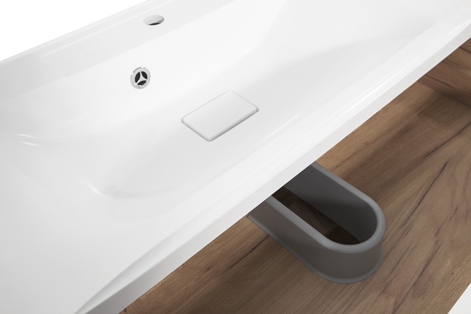 Приобрести aqua de marco тумба подвесная с раковиной melbourne 100 cм. дуб-серый