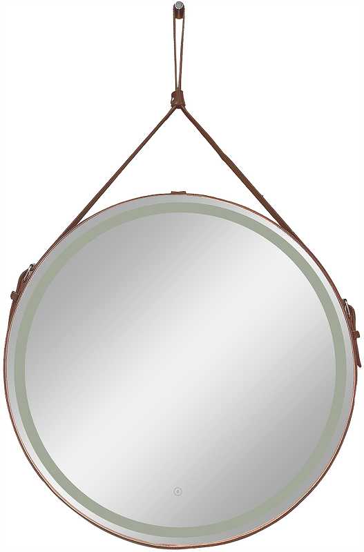 Приобрести continent зеркало с подсветкой millenium black 50х50 см, сенсорный включатель, коричневое