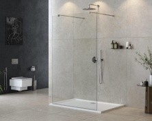 Cezares Душевая перегородка LIBERTA 125 см, хром LIBERTA-L-2-125-C-Cr