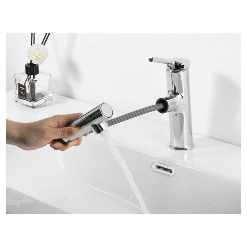 Приобрести gappo смеситель для раковины g1052-70 с выдвижной лейкой, хром 35084