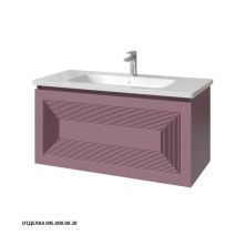 Caprigo Тумба с раковиной MODO Quarta 100 см, лиловая, эмаль