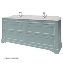 Caprigo Тумба с раковиной GREENWICH 200 см, голубая, эмаль