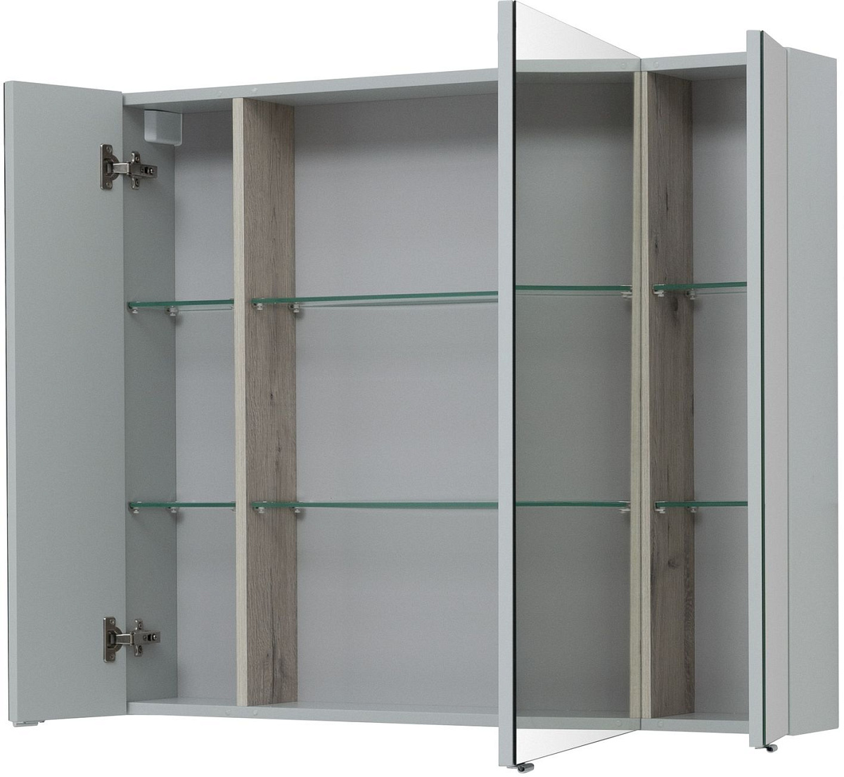 Приобрести aquanet зеркальный шкаф алвита new 100 см, серый