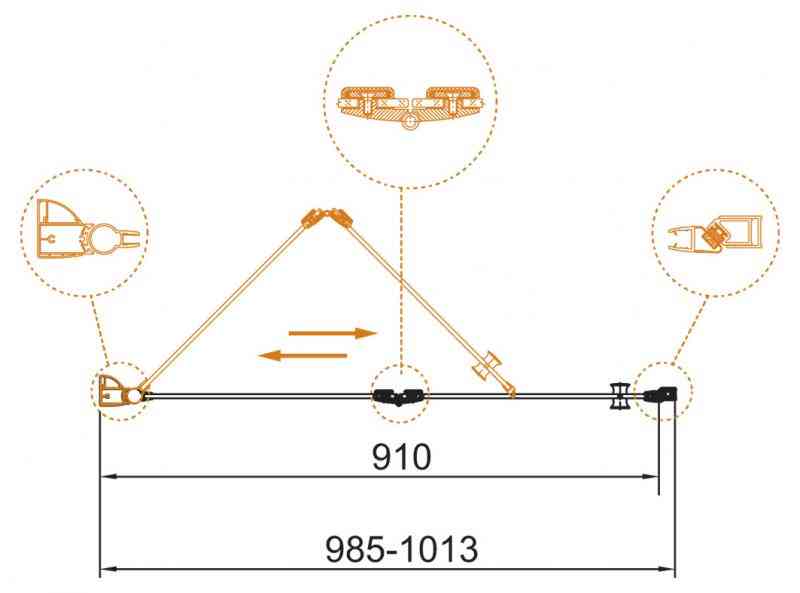 Приобрести cezares дверь душевая eco 100x195см eco-o-bs-12-100-c-cr