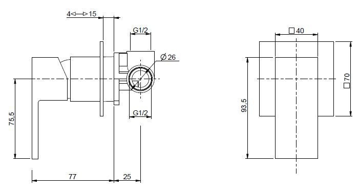 Приобрести cezares смеситель скрытого монтажа unika, золото unika-dim-03/24