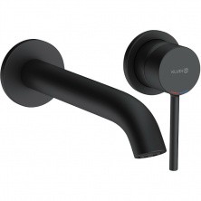 KLUDI BOZZ Настенный смеситель для умывальника, черный матовый, арт. 382453976