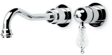 Boheme Смеситель для раковины Tradizionale, настенный, хром\кристаллы 267-CRST