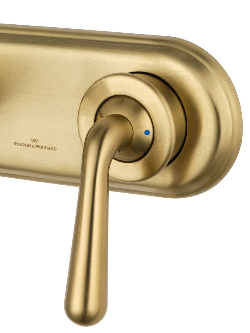 Приобрести смеситель для раковины встраиваемый wonzon & woghand steam, брашированное золото (ww-88869008-bg)