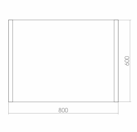 Приобрести azario зеркало сапфир 80х60см c подсветкой, сенсор выключатель, датчик на движения, диммер  фр-00000912