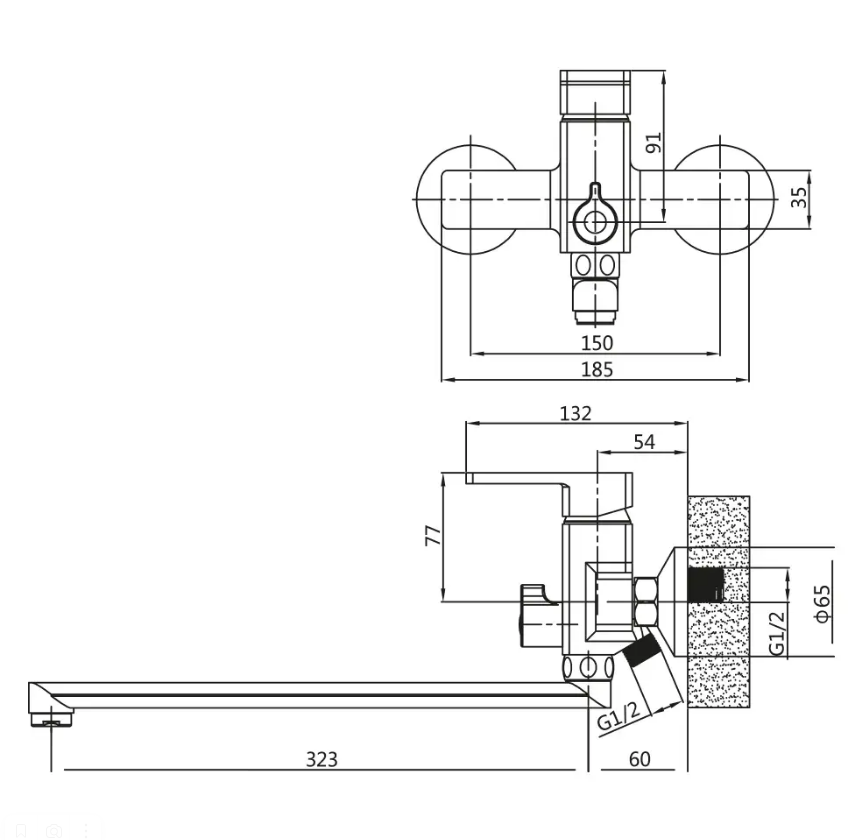 Приобрести cмеситель для ванны vieir sera v353541g графит