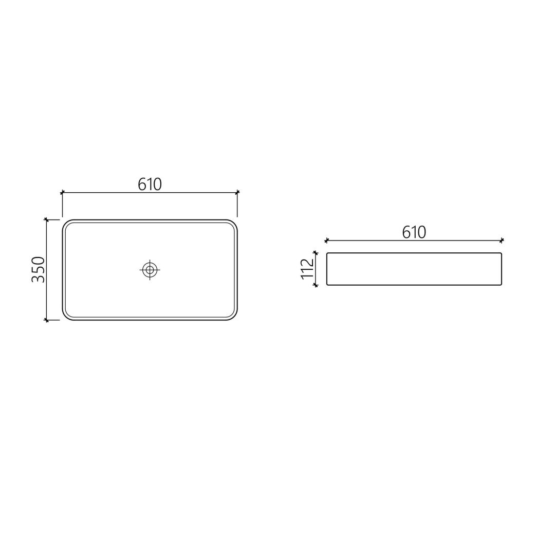 Приобрести hayzburg накладная раковина чаша 61х35 см, графит матовый hb-0038mdh