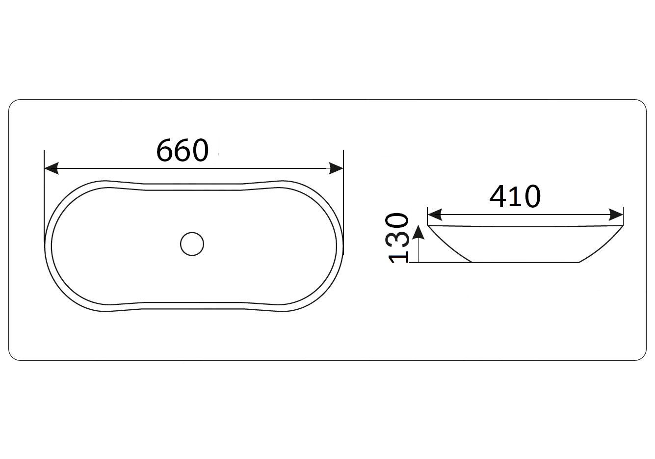 Приобрести раковина-чаша ceramalux 65 см d1334h466