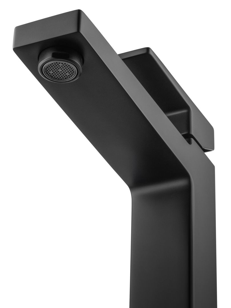 Приобрести смеситель для раковины высокий wonzon & woghand cube 2.0, черный матовый (ww-88019068-mb)