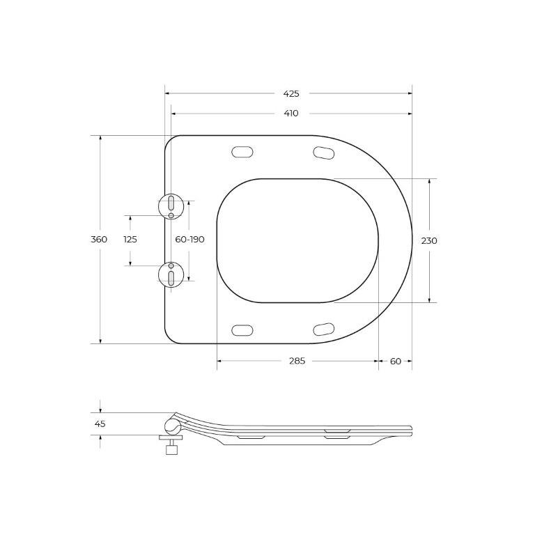 Приобрести belbagno крышка-сиденье uno, белое bb3105sc