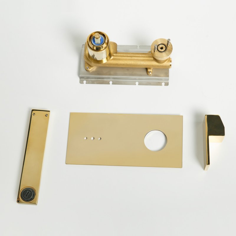 Приобрести cezares смеситель для раковины unika, скрытый монтаж, золото unika-bli1-03/24