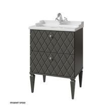 Caprigo Тумба с раковиной ROMA 60 см, графит