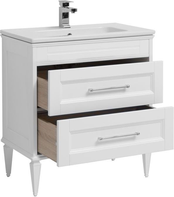 Приобрести aquanet тумба с раковиной бостон м 80 см, белая 00212668