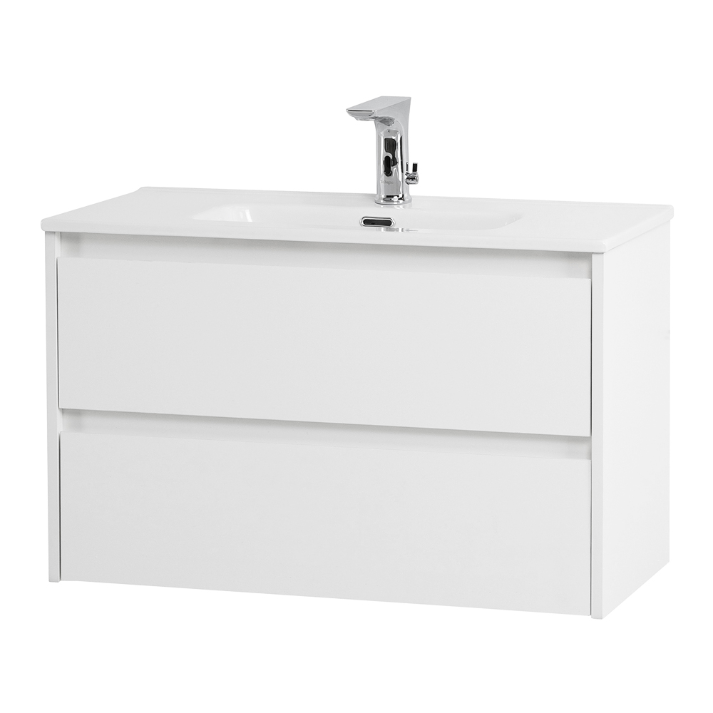 Приобрести belbagno тумба с раковиной kraft 39 80 см, подвесная bianco opaco, белая раковина