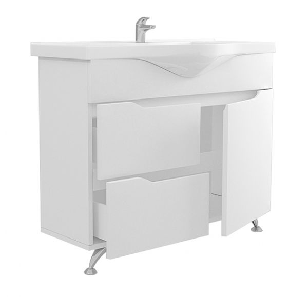 Приобрести mirsant тумба напольная soho 100 см с раковиной ут000027602