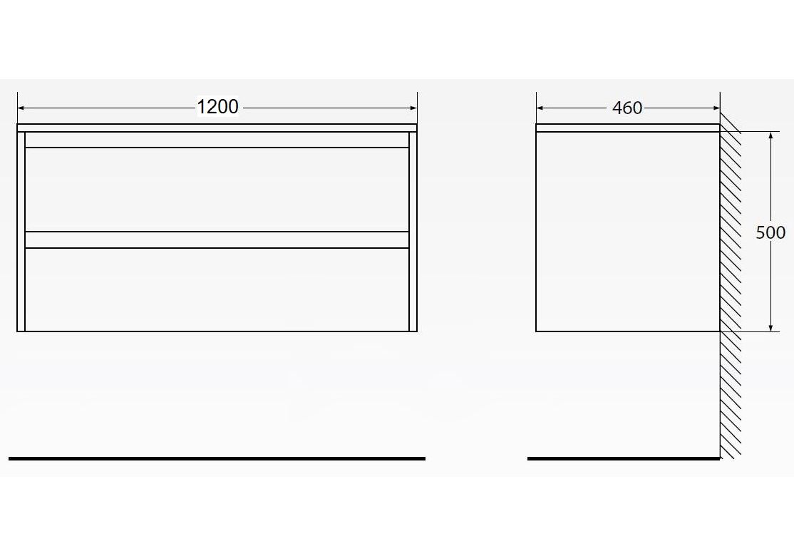 Приобрести тумба подвесная с раковиной belbagno kraft-1200-2c-so-pp 120 см, pino pasadena