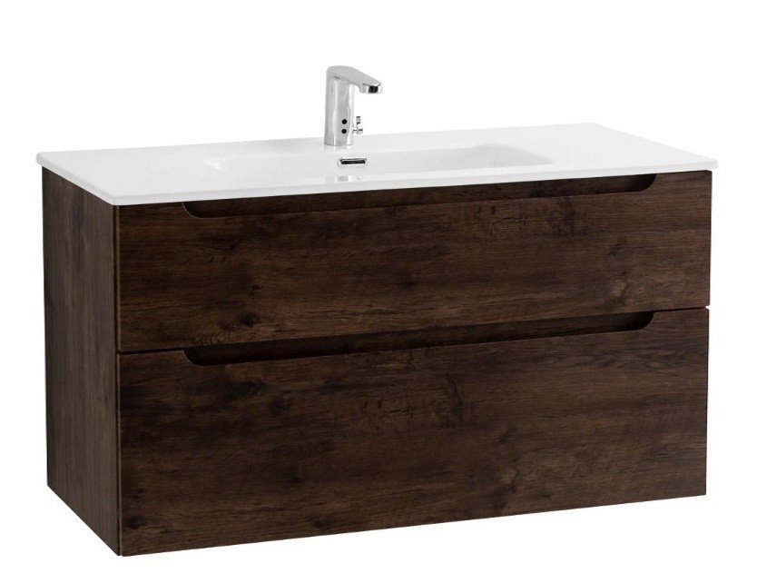 Приобрести тумба подвесная с раковиной belbagno etna-1000-2c-so-rw-p 100 см, rovere moro