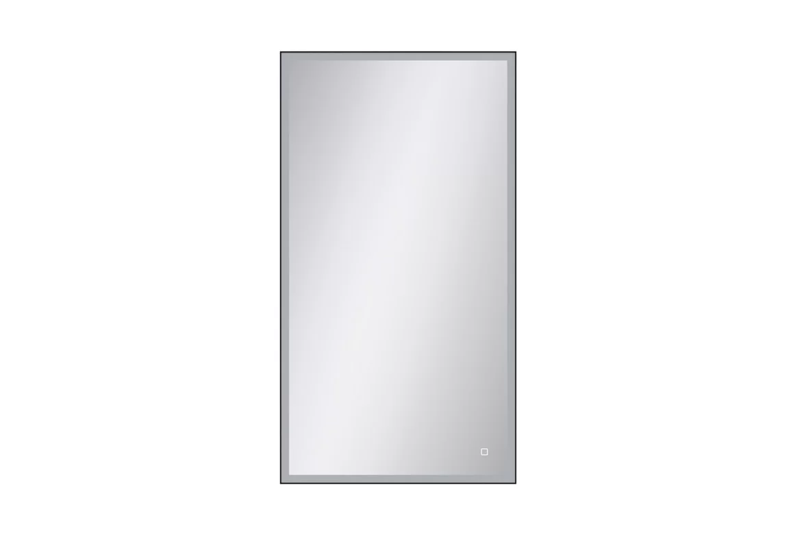 Приобрести continent зеркало с подсветкой solid black 60х110 см, черное