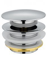 Донный клапан для ванны 1 1/2 WONZON & WOGHAND, Хром (WW-SS105-CR)