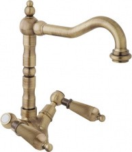 CEZARES Смеситель для раковины FIRST, высокий, бронза FIRST-LS2-02-M