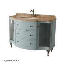 Caprigo Тумба с раковиной IMPERIO 120 см, голубая, эмаль