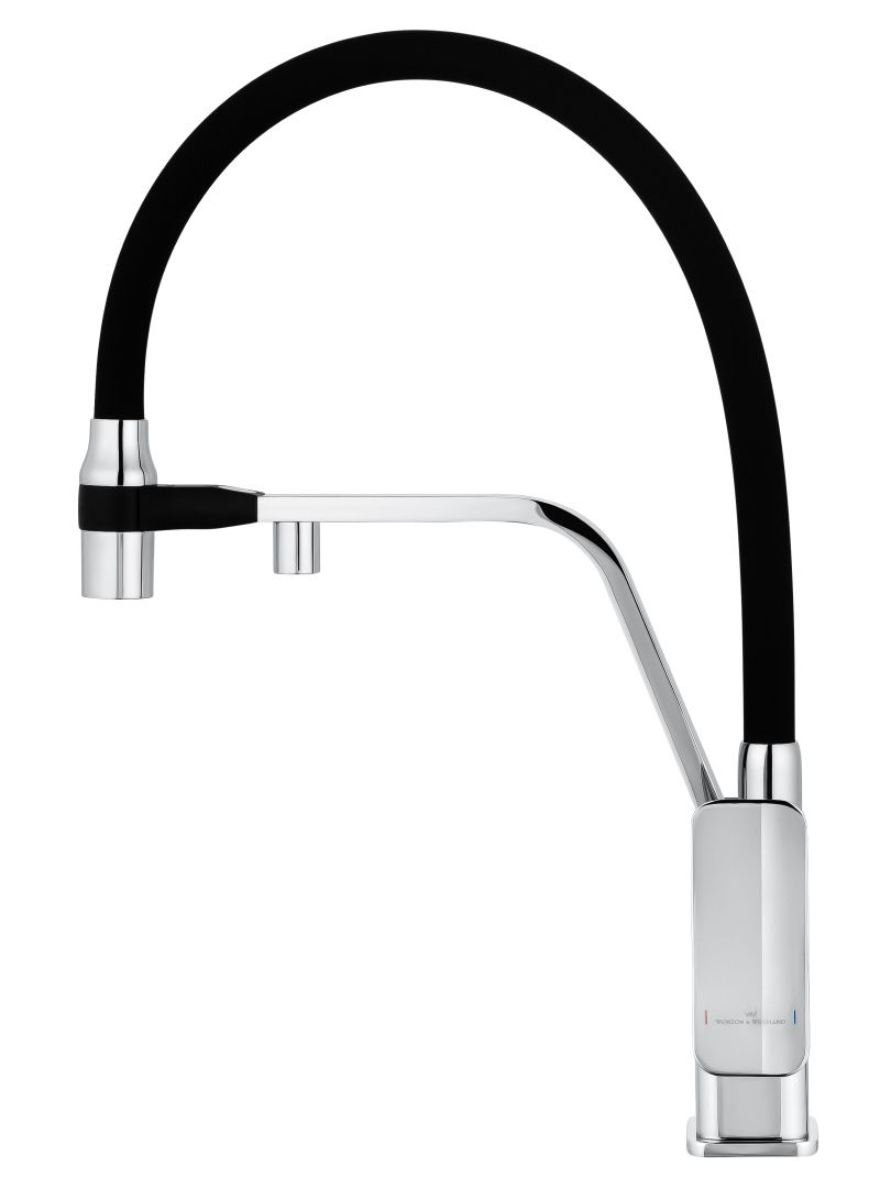 Приобрести смеситель для кухни с гибким изливом и подключением фильтра wonzon & woghand, хром (ww-88458013-cr)